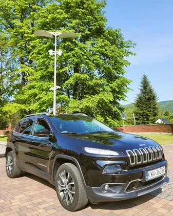 samochody osobowe Jeep Cherokee cena 79500 przebieg: 130100, rok produkcji 2014 z Wadowice